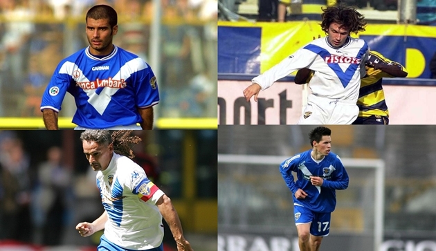 Từ Guardiola đến Pirlo: 10 ngôi sao từng khoác áo Brescia trong quá khứ