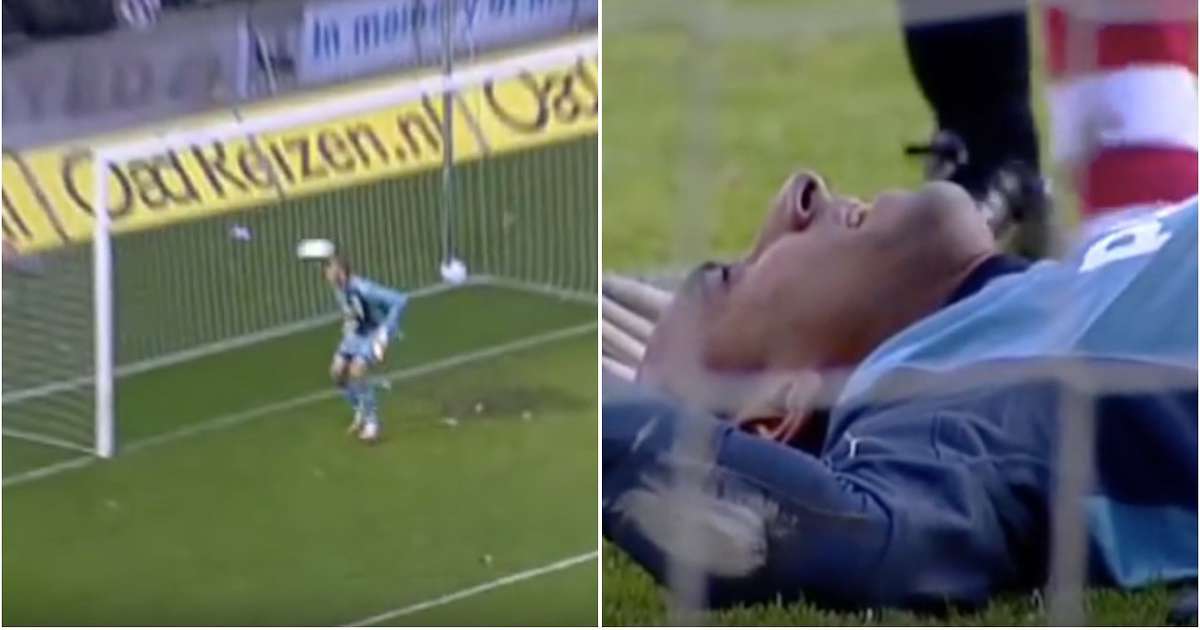 Edgar Davids khiến thủ môn nằm bất động sau cú sút từ khoảng cách 32 mét