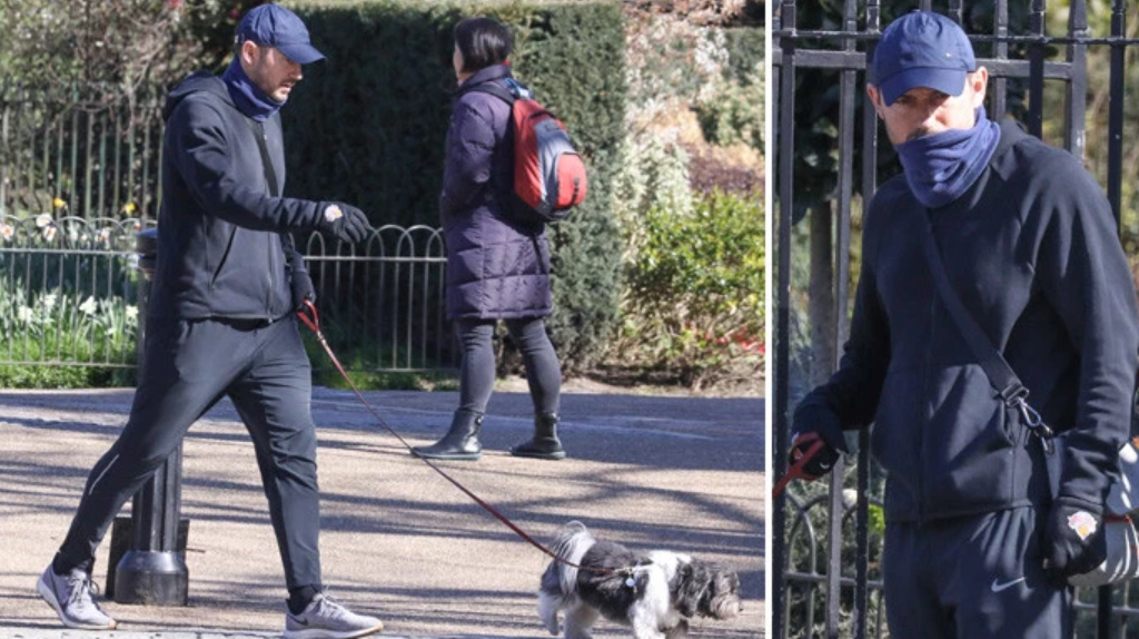Ảnh bài viết Lampard thoải mái dẫn chó đi dạo giữa đại dịch COVID-19 tại Anh