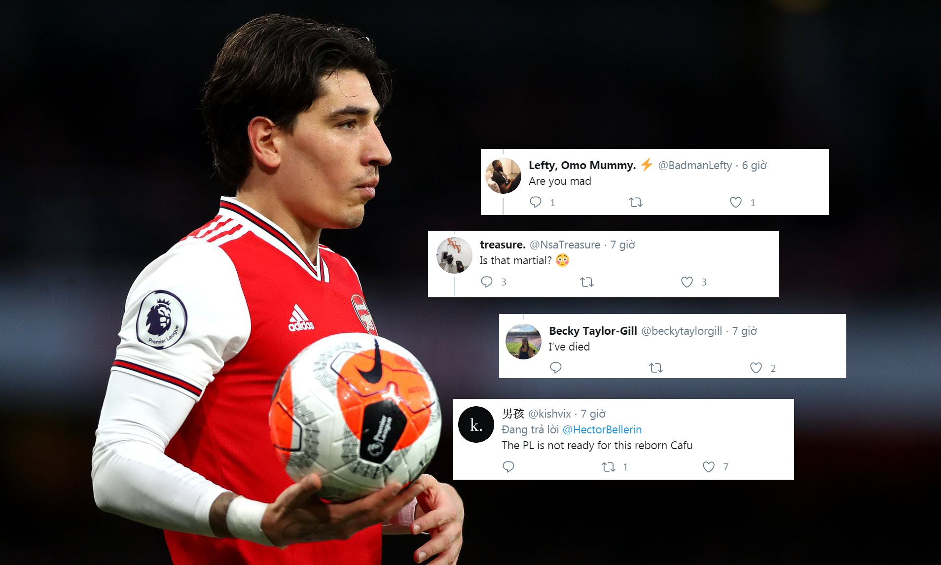 Học đòi theo Pogba, Bellerin nhận mưa "gạch đá" từ CĐV Arsenal