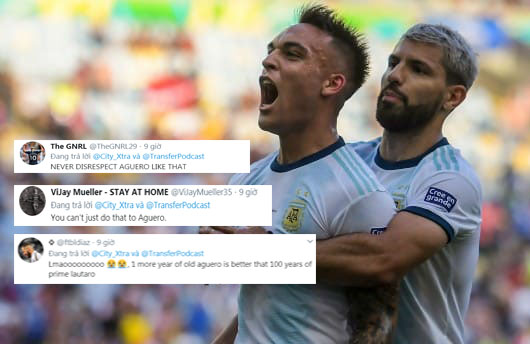 Ảnh bài viết CĐV Man City: "Cậu ấy đá 100 năm cũng không bì được Aguero"