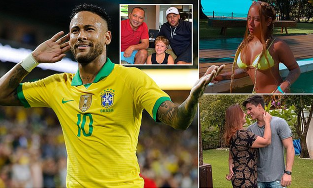Neymar và một gia đình nhiều "màu sắc"