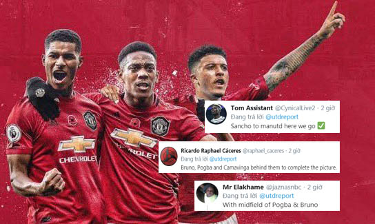 Ảnh bài viết CĐV Man Utd: "Hãy để Pogba và Fernandes yểm trợ cho bộ 3 huyền ảo đó"