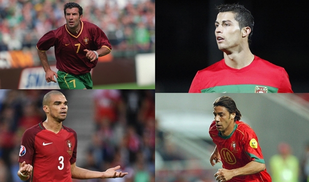 10 cầu thủ có số lần khoác áo ĐT Bồ Đào Nha nhiều nhất: Ronaldo, Nani ở đâu?