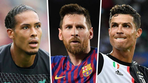10 ngôi sao giá trị nhất hiện tại: Messi - Ronaldo - Van Dijk vắng mặt