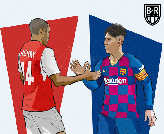 Đạt cột mốc "thế kỷ", Messi bước vào ngôi đền huyền thoại cùng Henry