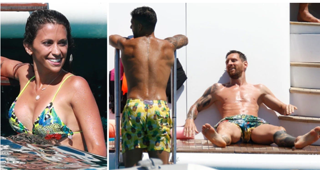 Vợ Messi khoe body quyến rũ bên cạnh gia đình nhỏ