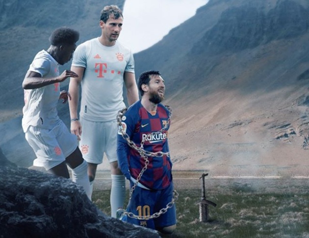 Ảnh bài viết Cười vỡ bụng với loạt ảnh chế Bayern vùi dập Barca