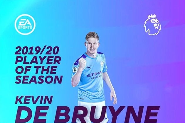 CHÍNH THỨC! De Bruyne được EPL tôn vinh với giải thưởng cao quý