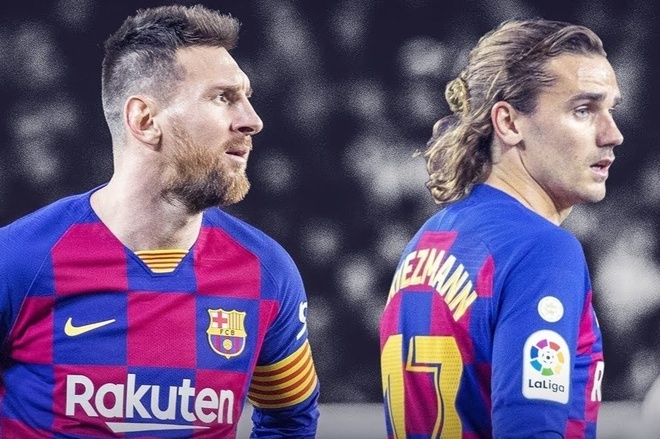 Tân HLV Barca gặp khó giữa Antoine Griezmann và Leo Messi