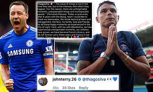 Ảnh bài viết Thiago Silva nói lời chia tay PSG, John Terry lập tức làm 1 điều