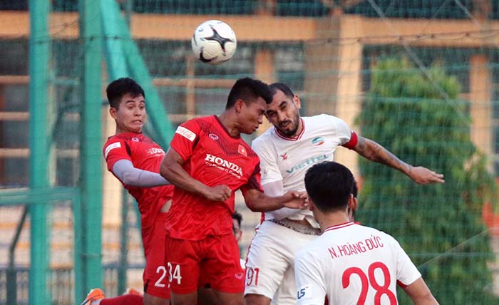 Ảnh bài viết U22 Việt Nam máu lửa, không khoan nhượng Viettel trong trận đấu tập