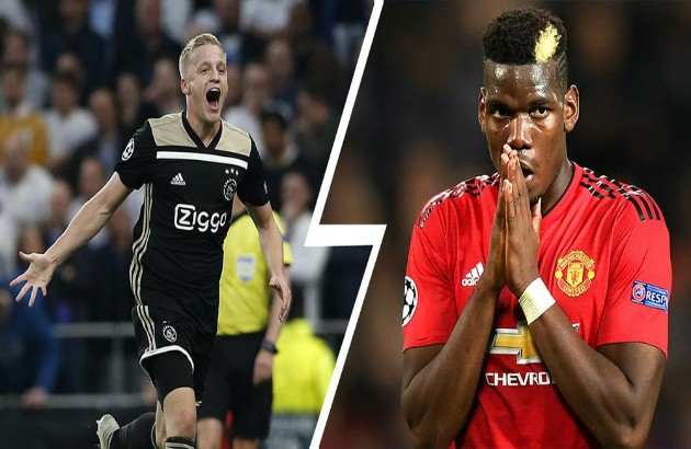 Ảnh bài viết Chưa đến Man United, Van de Beek đã buộc phải "hy sinh" vì Pogba