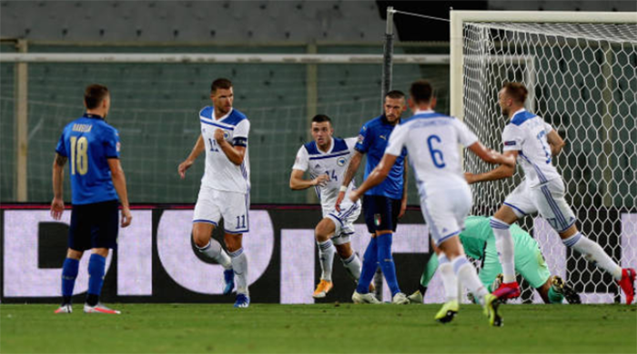 Dzeko ghi bàn, Italia 'chết hụt' trước Bosnia Herzegovina