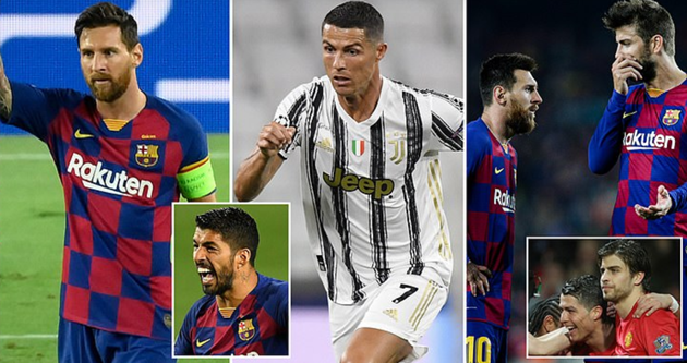 10 ngôi sao từng là đồng đội của Ronaldo lẫn Messi