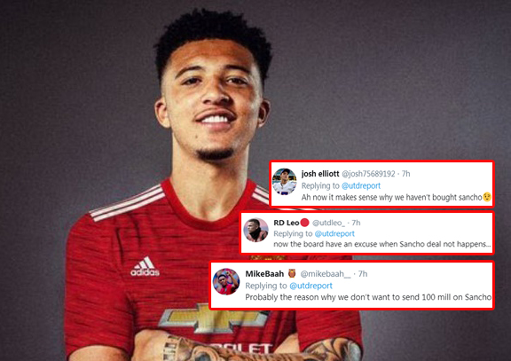 Ảnh bài viết CĐV Man Utd: "Đó là lý do chúng ta sẽ không thể mua Sancho sao?"