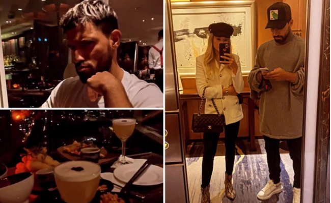 Chấn thương, Aguero giải sầu với bạn gái kém 8 tuổi