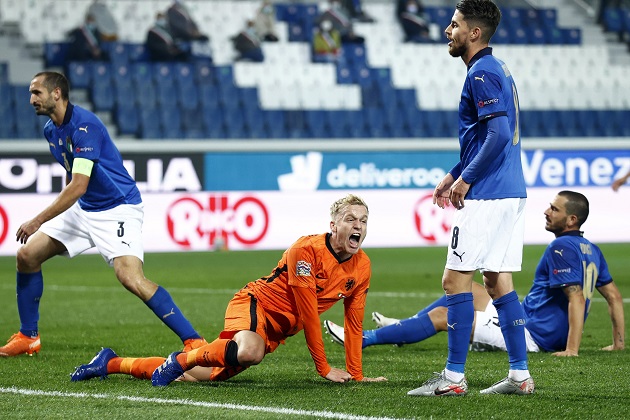Van de Beek vượt trội cặp sao Liverpool trong đại chiến Ý - Hà Lan