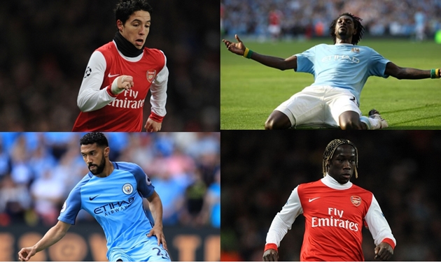 Từ Adebayor đến Nasri: 10 cầu thủ khoác áo Arsenal và Man City