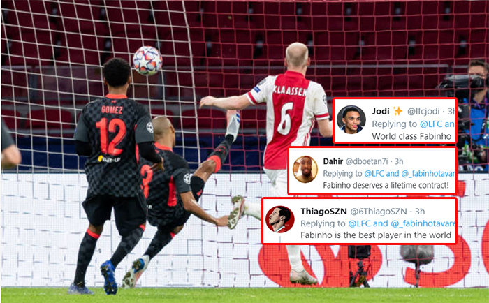 Fabinho cứu bóng trên vạch vôi, CĐV Liverpool thay nhau phát cuồng