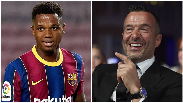 Giữ chân “thần đồng”, Barca điêu đứng vì yêu sách của “siêu cò” Jorge Mendes