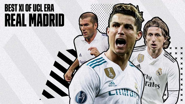 Đội hình bá đạo nhất của Real ở kỷ nguyên Champions League