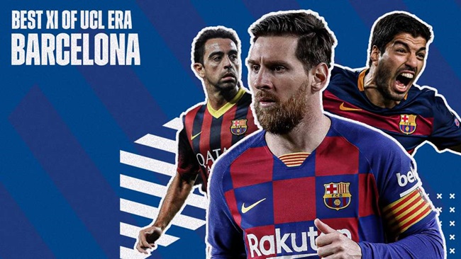 Siêu đội hình mạnh nhất của Barcelona ở Champions League