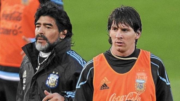 Ảnh bài viết Messi gửi thông điệp đầy cảm xúc đến tiền bối Diego Maradona