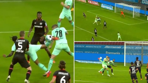 Tuyệt kỹ "vua bọ cạp" xuất hiện gây chấn động Bundesliga