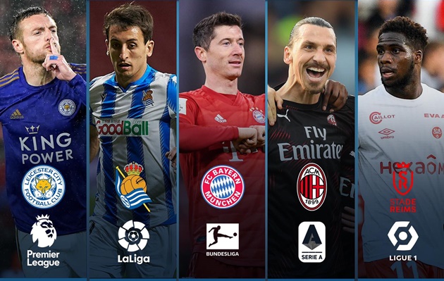 5 cây săn bàn thống trị các giải đấu hàng đầu châu Âu: Bất ngờ La Liga, Ligue 1!