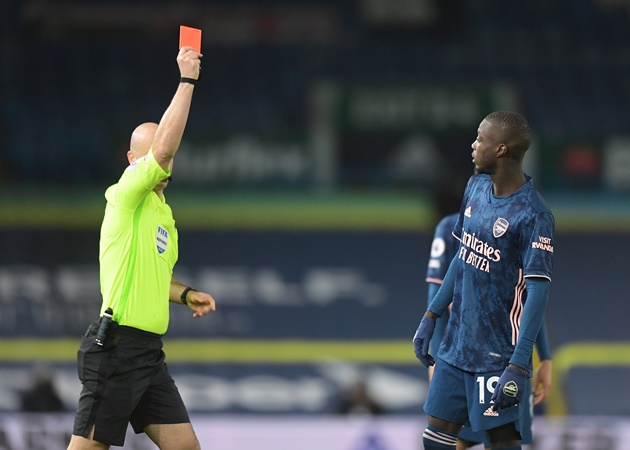 XONG! Arsenal ra tuyên bố đanh thép sau thẻ đỏ của Nicolas Pepe