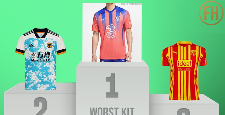 Top 10 áo thứ 3 "thảm họa" nhất 2020/21: Chelsea đứng đầu, Real và Juve góp mặt