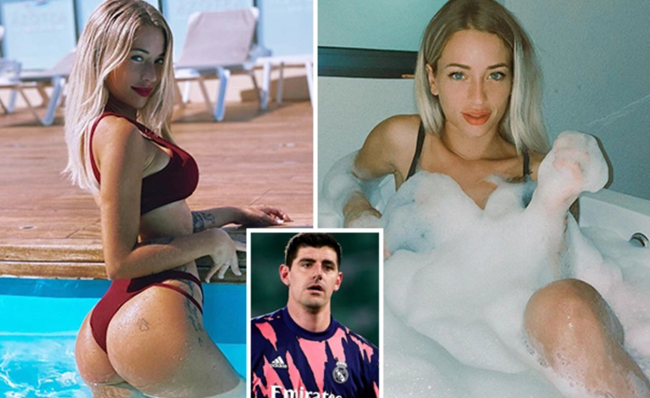 Courtois bị người đẹp bốc lửa phủ nhận yêu đương
