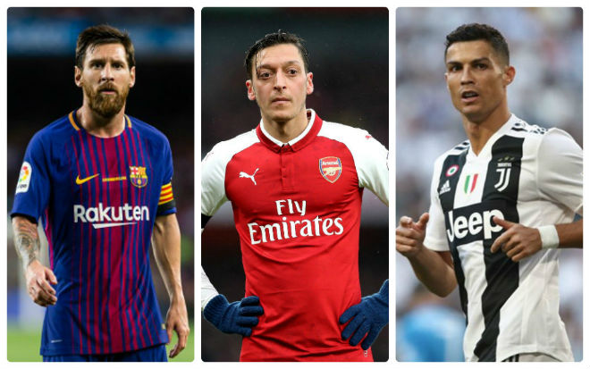 Ảnh bài viết Messi hay Ronaldo? Mesut Ozil có câu trả lời