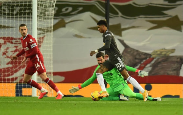 Ảnh bài viết Alisson cứu thua xuất thần, Man Utd chia điểm đáng tiếc tại Anfield