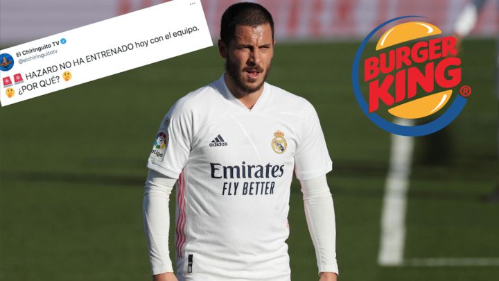 Dính chấn thương, Hazard còn bị Burger King 'chọc ngoáy'