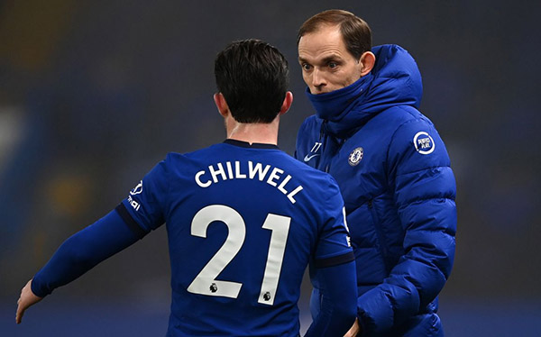 Tuchel lý giải việc rút Chilwell rời sân đến 2 lần trong 4 trận đã qua