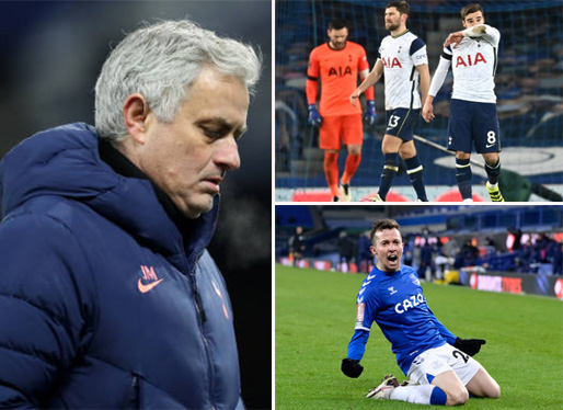Jose Mourinho tái hiện kỷ lục buồn sau trận đấu điên rồ với Everton