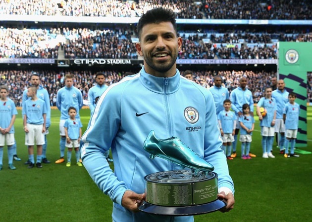 10 chân sút có hiệu suất khủng nhất EPL: Aguero số 1; Kane thua 1 người