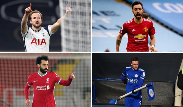 10 "cây săn bàn" hàng đầu tại Premier League 2020-21: Salah, Bruno ở đâu?