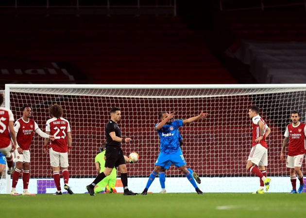 Thua Olympiacos, 3 ngôi sao Arsenal để lại hình ảnh 'nhói lòng'