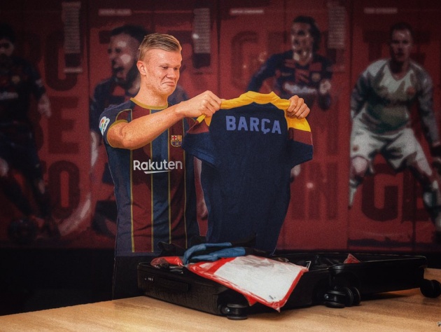 Cập bến Barca, Erling Haaland nhận ngay áo số 9?