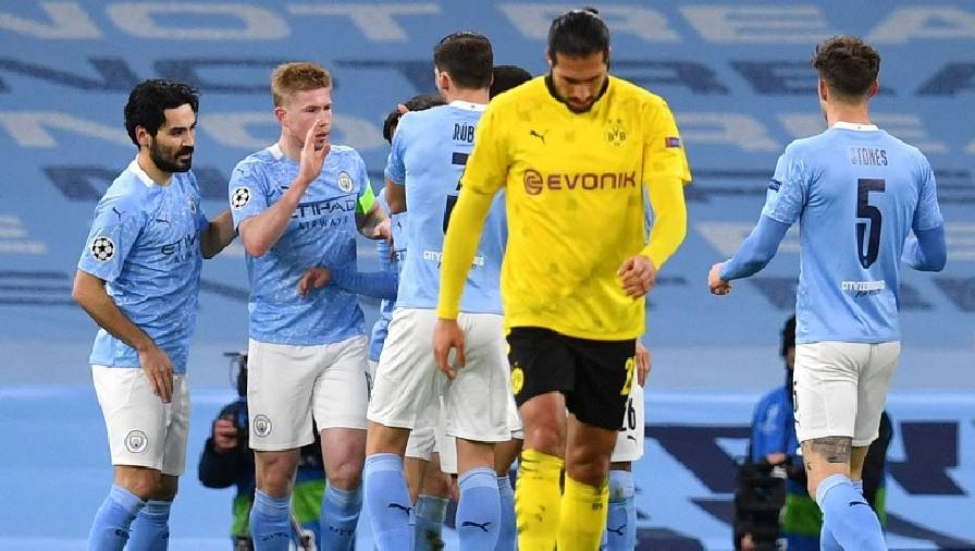 Đội hình Man City đấu Dortmund: Bộ ba tiền vệ D.R.G góp mặt?