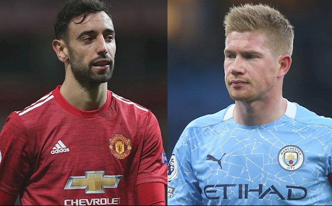 Ảnh bài viết So sánh thống kê của Kevin De Bruyne và Bruno Fernandes mùa giải 2020/2021