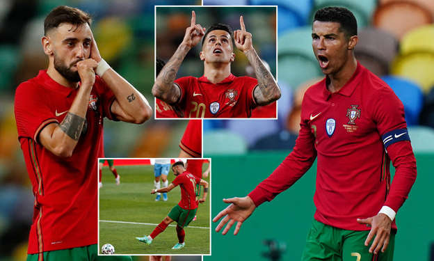 Ảnh bài viết Ronaldo áp sát kỷ lục vẫn lu mờ trước Fernandes ngày BĐN đại thắng