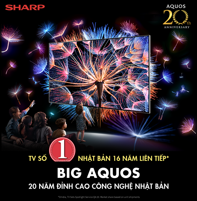 Ảnh bài viết Sharp 20 năm hành trình thương hiệu TV số 1 Nhật Bản 