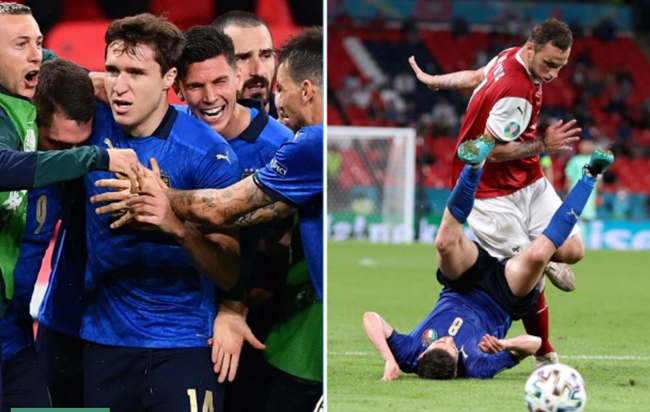 Ảnh bài viết Thay người tài tình, Ý vượt qua Áo sau 120 phút nghẹt thở