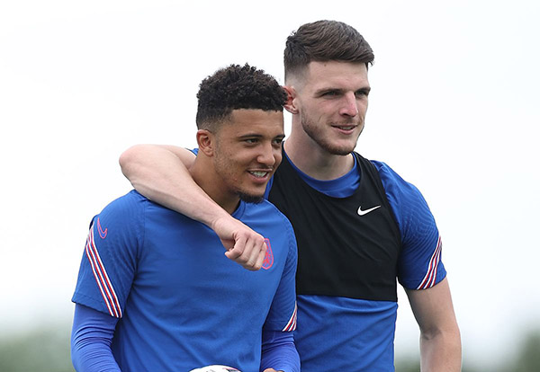 Ảnh bài viết Sancho tập ở Man Utd, Declan Rice liền có 1 động thái