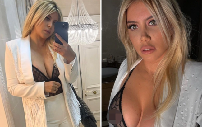 Khoe ngực lấp lửng, Wanda Nara khiến cộng đồng mạng xôn xao