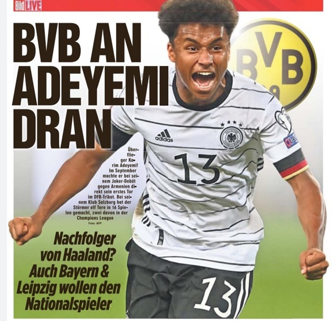 Dortmund nhắm Adeyemi thay thế Haaland
